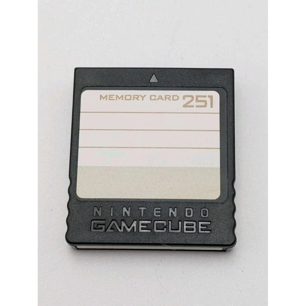 Nintendo GameCube Memory Card 251 Blocks Black Official OEM DOL-014 Japan